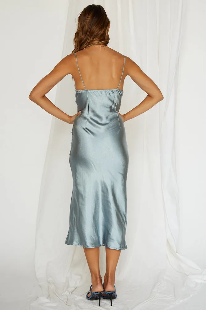 Want Forever Midi Dress Sage