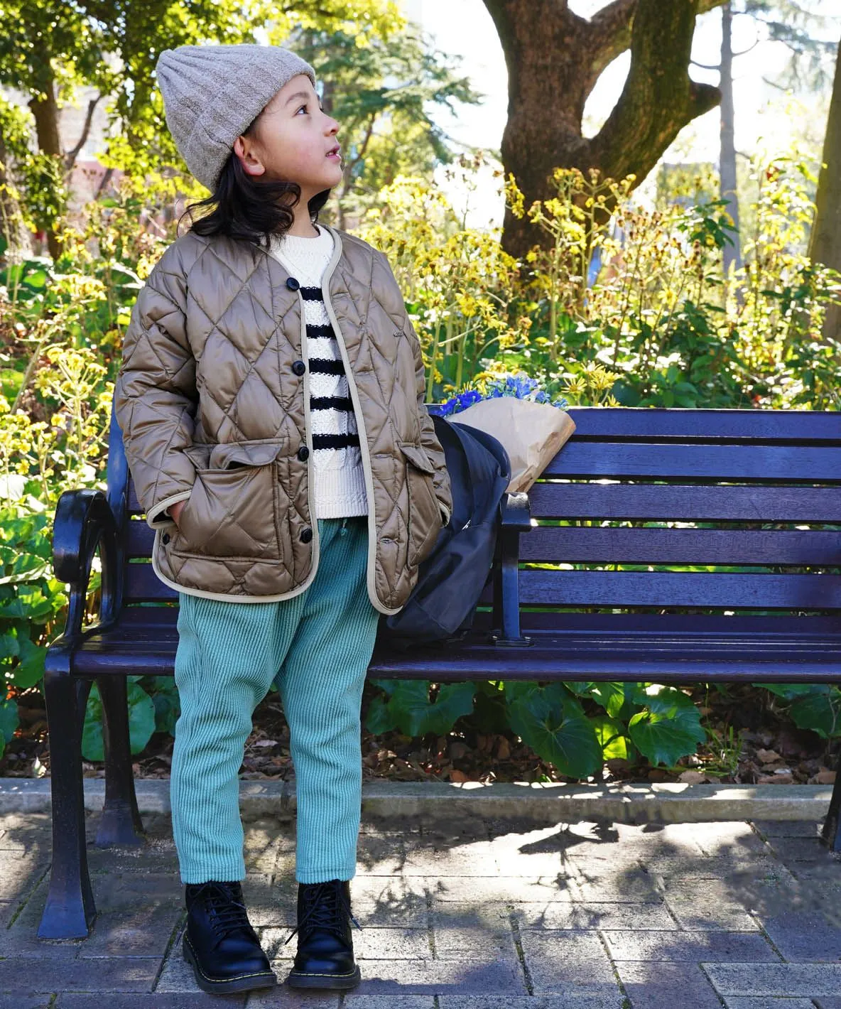 Wide well Knit Corduroy Pants
