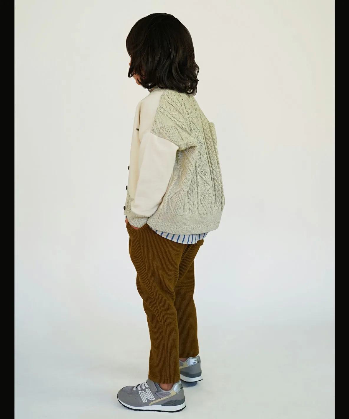 Wide well Knit Corduroy Pants