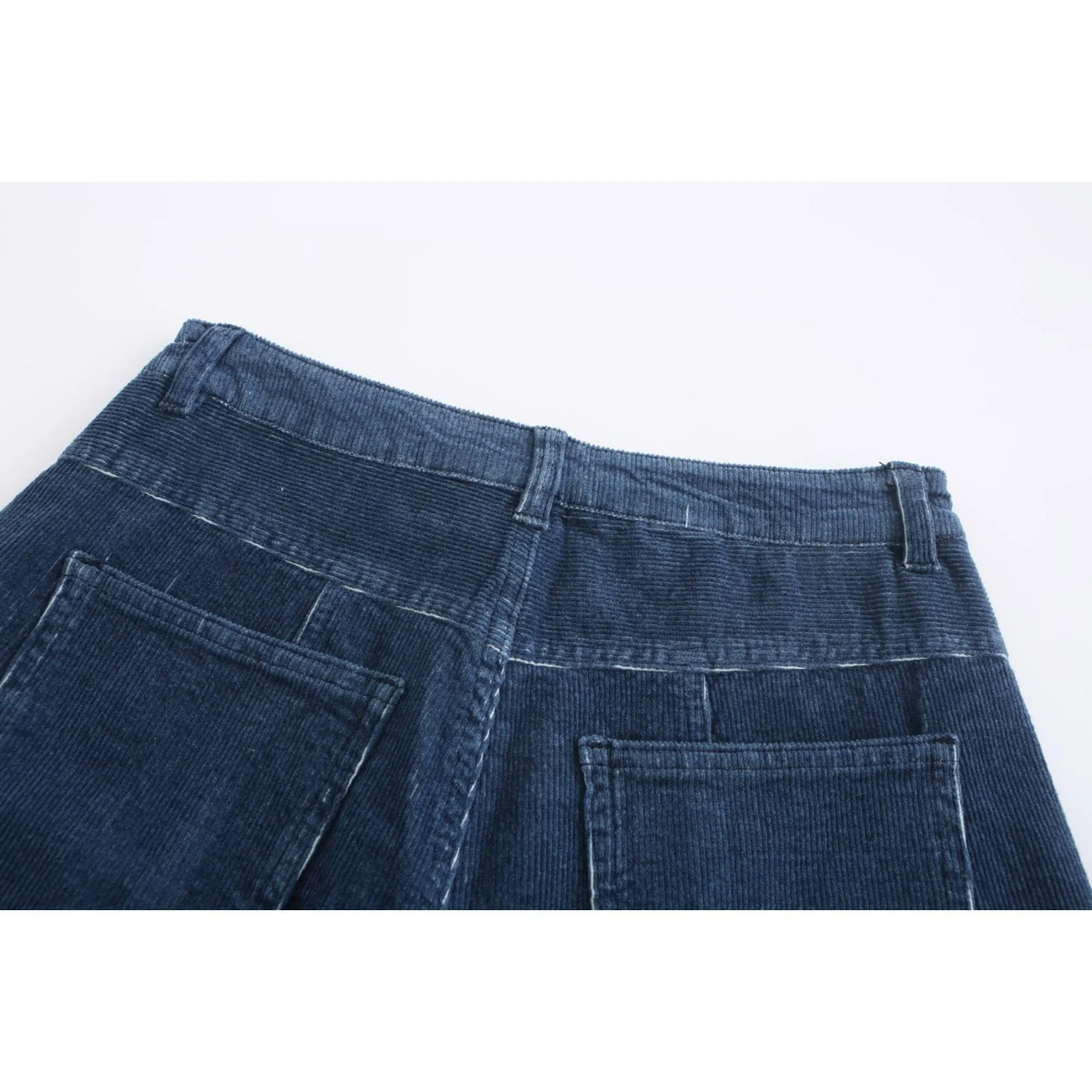 Women Corduroy Ball Pants - Navy
