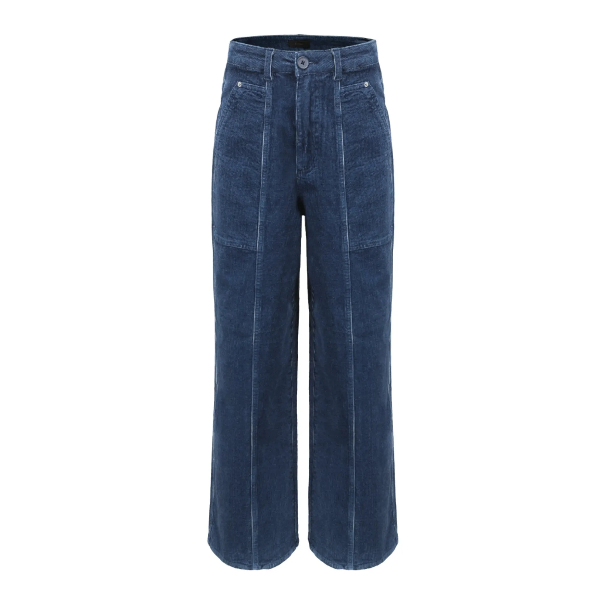 Women Corduroy Ball Pants - Navy